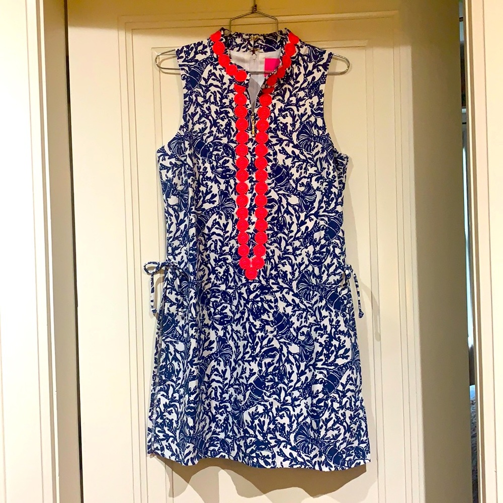 Blue & white romper-style Lilly dress